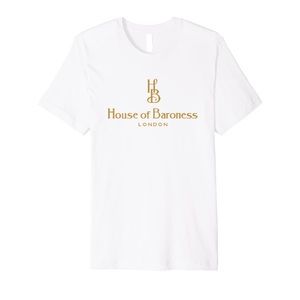 Disney Cruella House Of Baroness London Gold Logo Premium T-Shirt